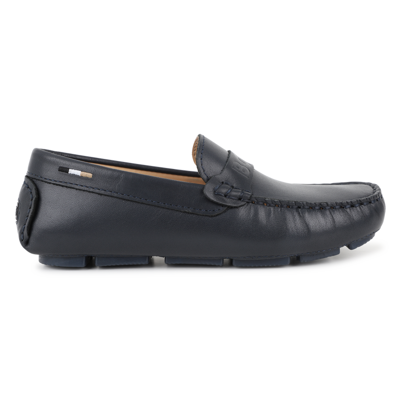 Mocassins en cuir de vachette BOSS 
                    GARCON