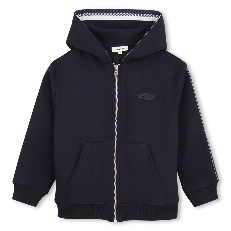 SWEAT ZIPP&Eacute; &Agrave; CAPUCHE LANVIN 
                        GARCON