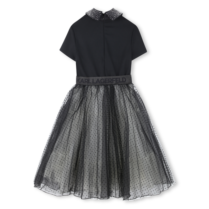 Robe de cérémonie multimatière KARL LAGERFELD KIDS 
                    FILLE