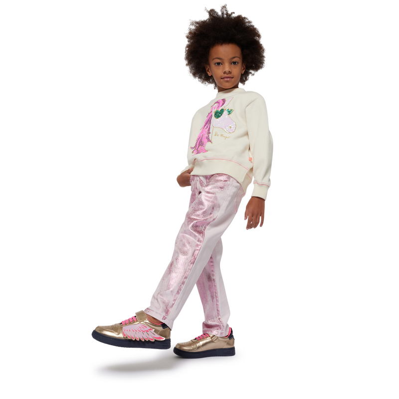 Baskets &agrave; lacets et fermeture auto-agrippante BILLIEBLUSH 
                        FILLE