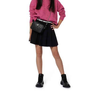 Jupe pliss&eacute;e taille &eacute;lastiqu&eacute;e DKNY FILLE