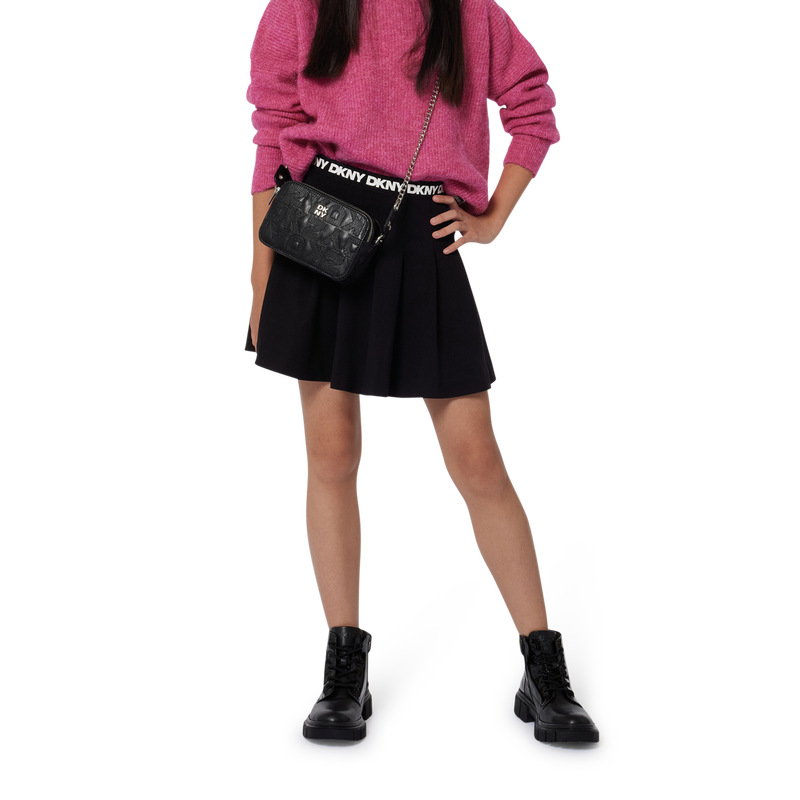 Jupe pliss&eacute;e taille &eacute;lastiqu&eacute;e DKNY 
                        FILLE