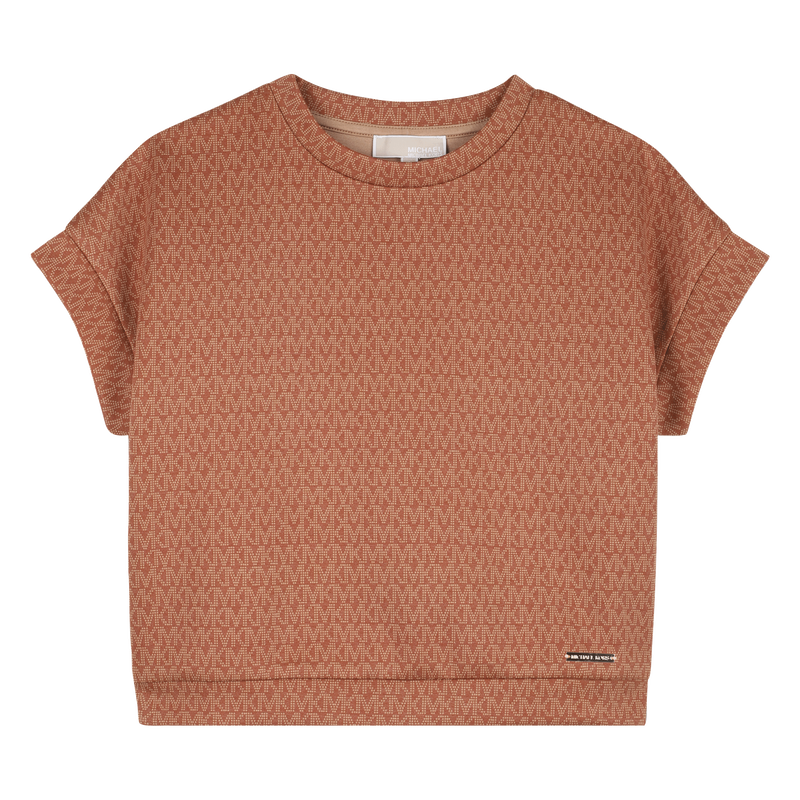 T-SHIRT IMPRIM&Eacute; MANCHES COURTES MICHAEL KORS 
                        FILLE