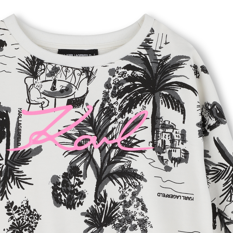 SWEAT EN MOLLETON KARL LAGERFELD KIDS 
                        FILLE