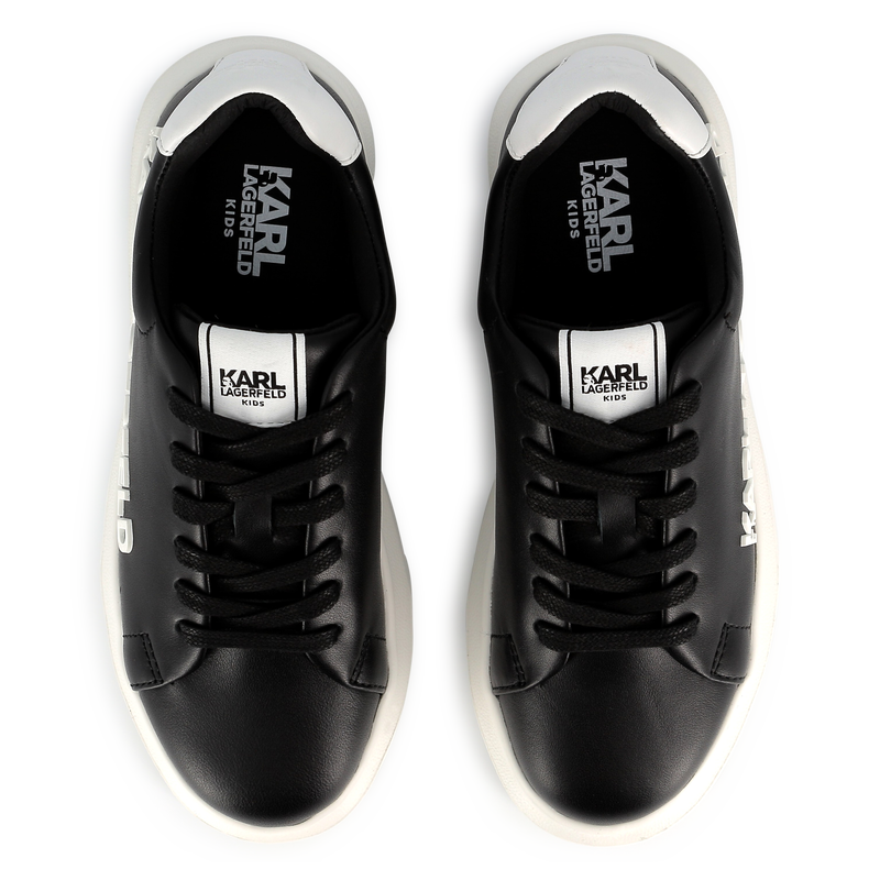 Baskets en cuir à lacets KARL LAGERFELD KIDS 
                    UNISEXE