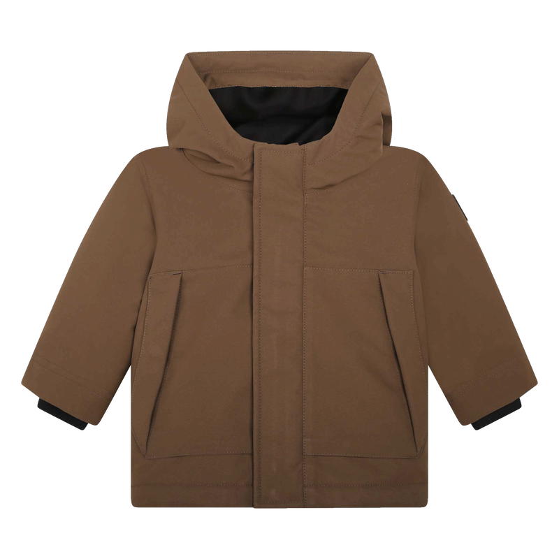 Parka unie à capuche BOSS 
                    GARCON