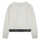 Sweat-shirt &agrave; manches longues KARL LAGERFELD KIDS 
                    FILLE