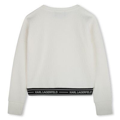 Sweat-shirt &agrave; manches longues KARL LAGERFELD KIDS FILLE