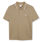 Polo manches courtes, DARK TAUPE, hi-res