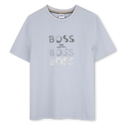 Tee-shirt manches courtes, BLEU DELAVE, hi-res