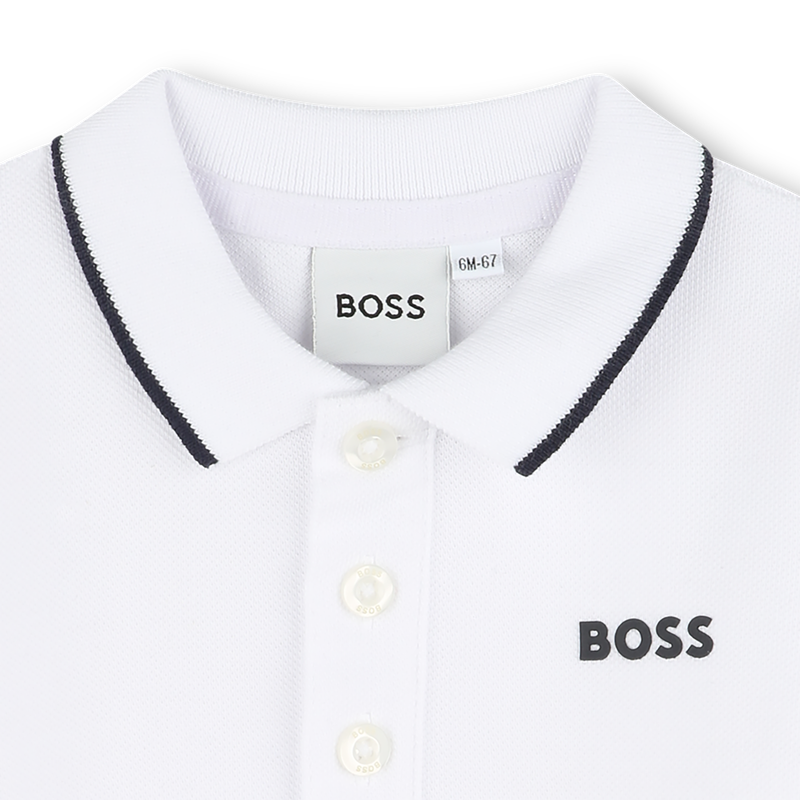 Polo manches courtes en coton BOSS 
                    GARCON