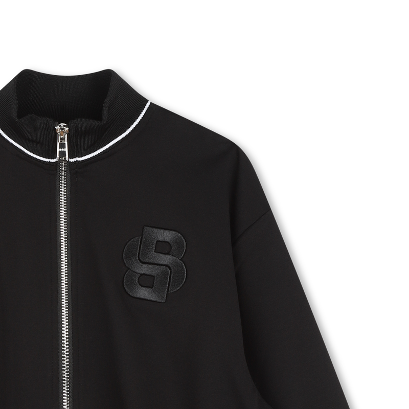 Cardigan brod&eacute; avec rayures BOSS 
                        FILLE