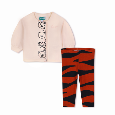 Ensemble tee-shirt et legging KENZO KIDS FILLE
