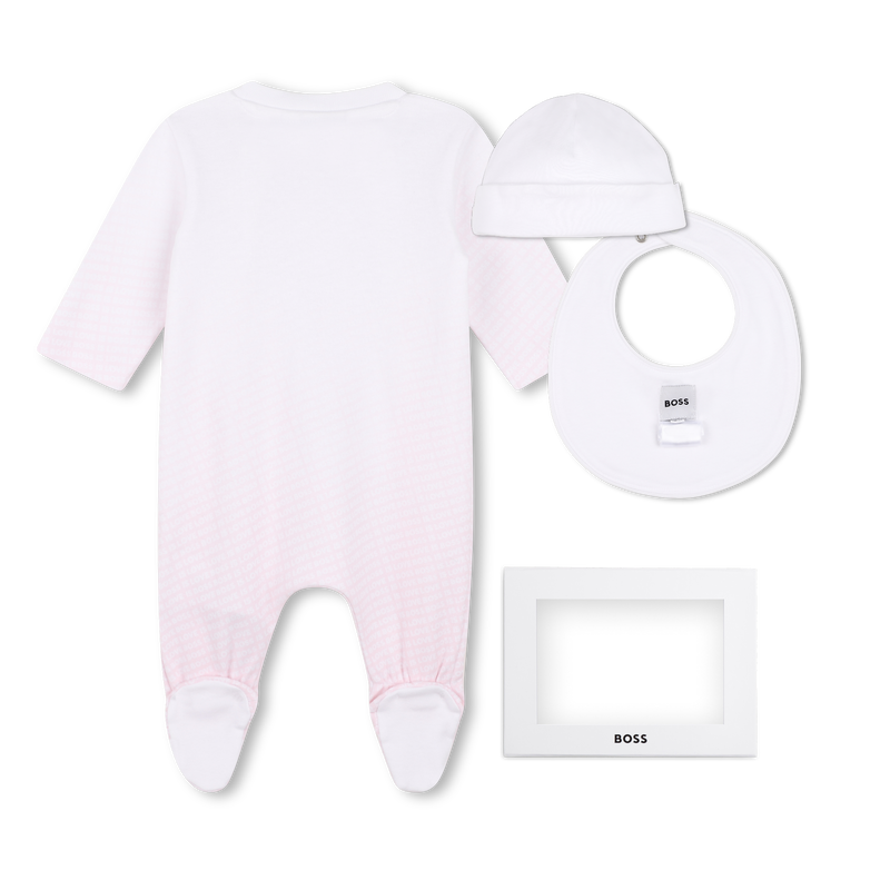 Ensemble pyjama, bonnet et bavoir BOSS 
                        FILLE