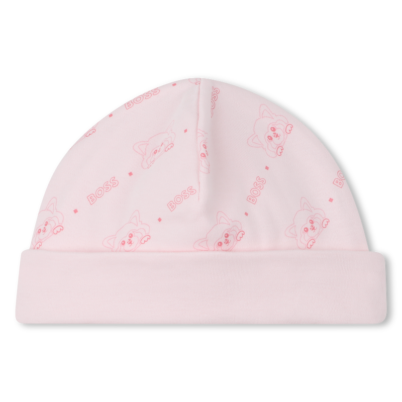 Ensemble pyjama, bonnet et bavoir BOSS 
                        FILLE