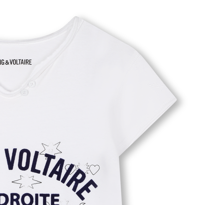 T-shirt à col tunisien ZADIG & VOLTAIRE 
                    FILLE