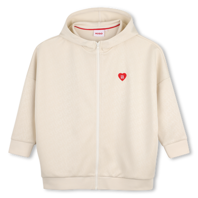 Cardigan &agrave; capuche Hugo FILLE