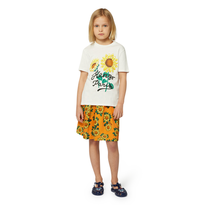 T-shirt avec imprimé tournesol KENZO KIDS UNISEXE