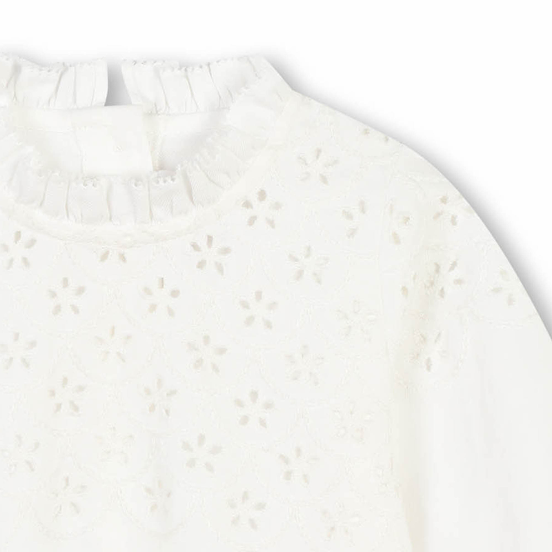Blouse brodée avec volant CHLOE 
                    FILLE