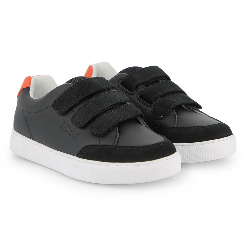 BASKETS &Agrave; BANDES AUTO AGRIPPANTES BOSS 
                        GARCON