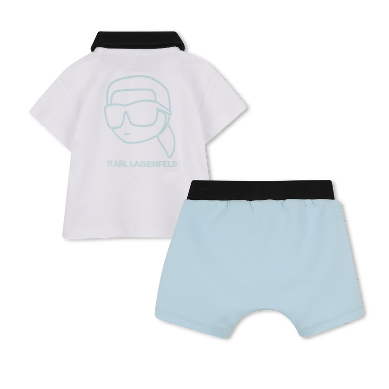 ENSEMBLE T-SHIRT ET SHORT KARL LAGERFELD KIDS 
                        GARCON