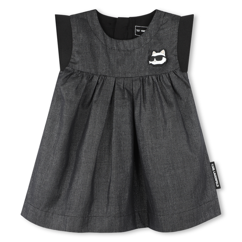 Robe évasée badge poitrine KARL LAGERFELD KIDS 
                    FILLE