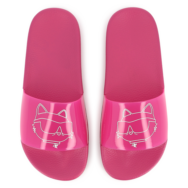 Claquettes à motif imprimé KARL LAGERFELD KIDS 
                    FILLE