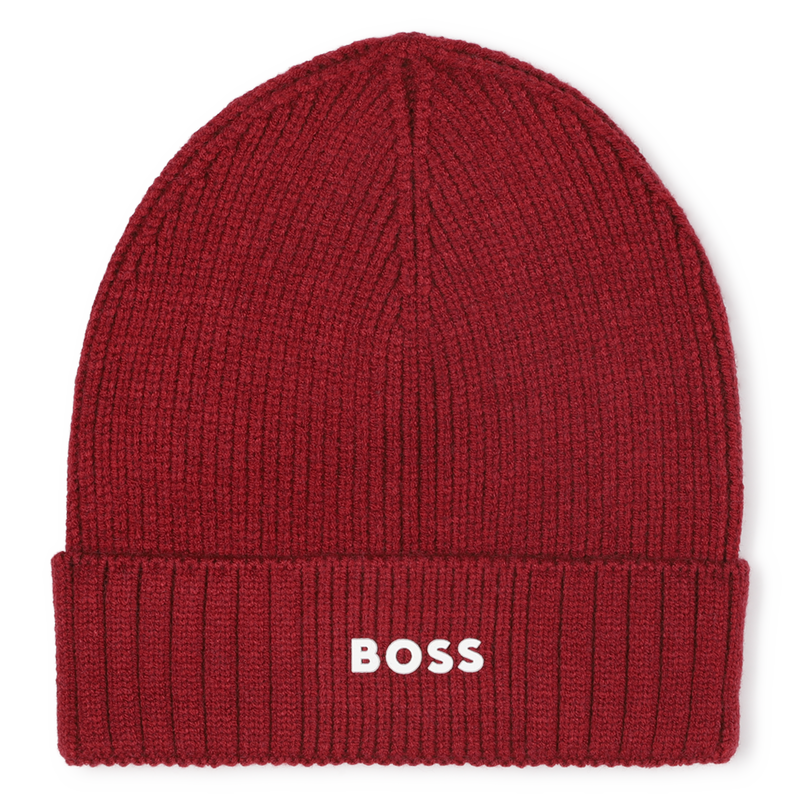 Bonnet tricot avec sigle BOSS 
                    GARCON
