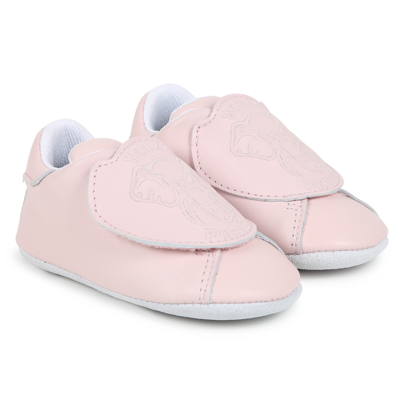 Chaussons en cuir à bande auto-agrippante KENZO KIDS 
                    UNISEXE