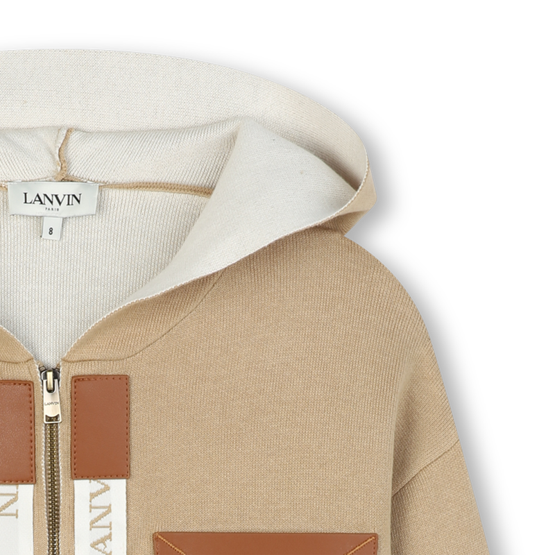 Cardigan en tricot à capuche LANVIN 
                    FILLE