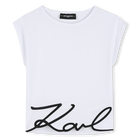 Tee-shirt manches courtes KARL LAGERFELD KIDS 
                    FILLE