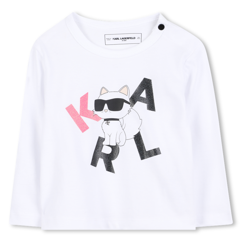 T-shirt &agrave; manches longues KARL LAGERFELD KIDS 
                        FILLE