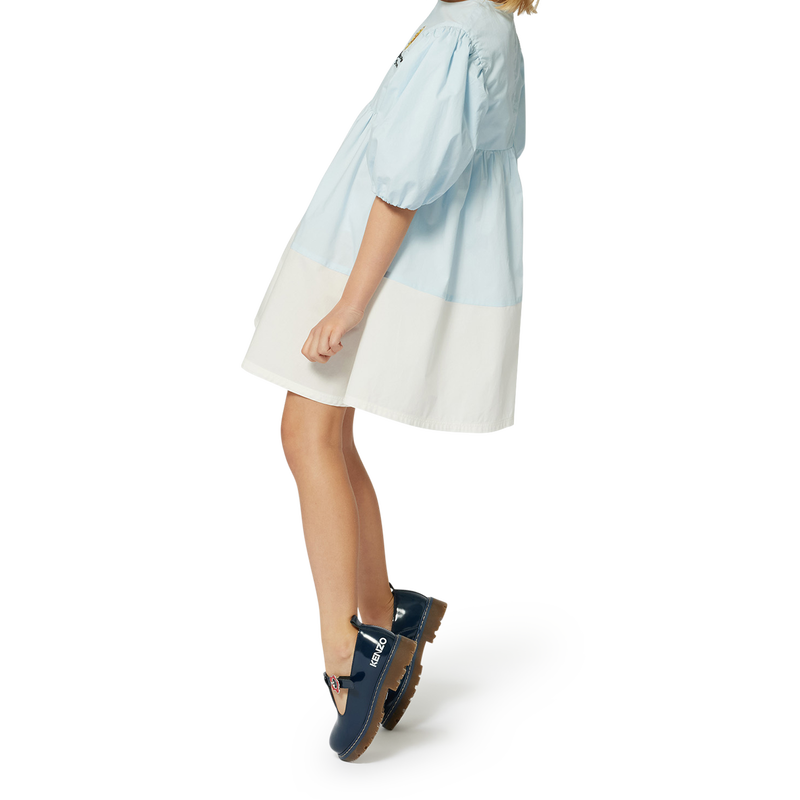 Robe &eacute;vas&eacute;e bicolore KENZO KIDS 
                        FILLE