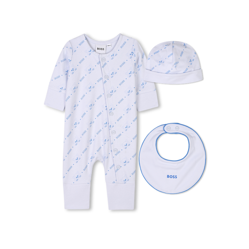 Ensemble pyjama, bonnet et bavoir BOSS 
                    GARCON