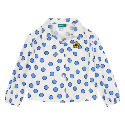 Chemise en coton à pois KENZO KIDS FILLE