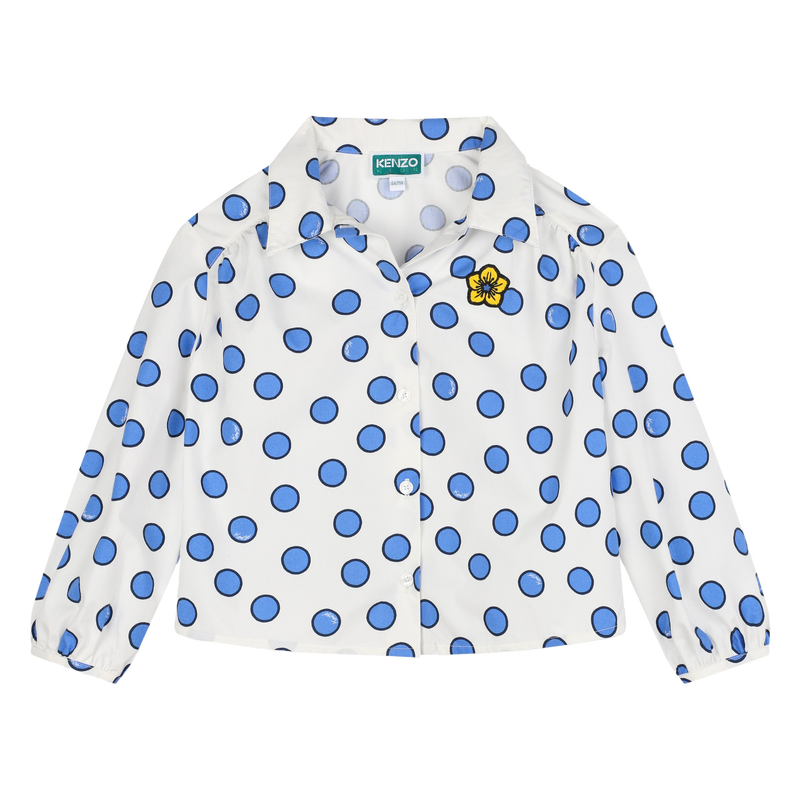 Chemise en coton à pois KENZO KIDS 
                    FILLE