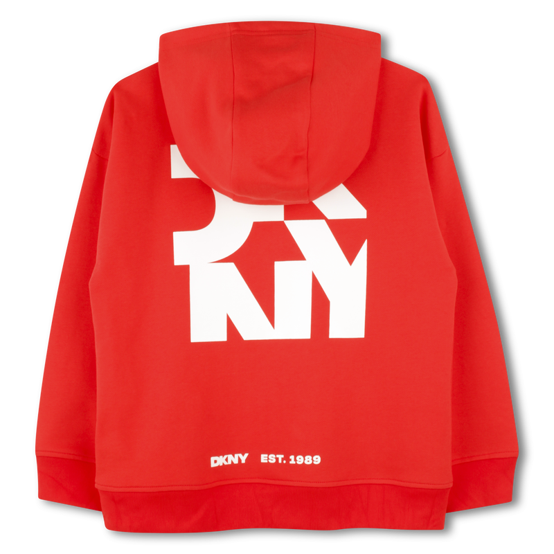 Cardigan à capuche en molleton DKNY 
                    GARCON