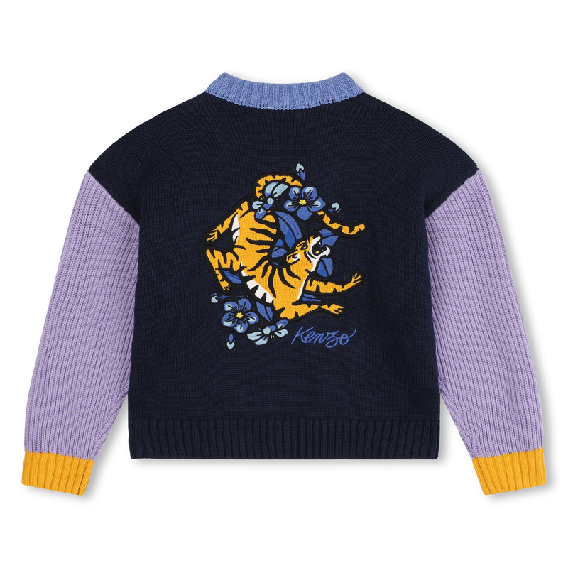 Cardigan en maille multicolore KENZO KIDS 
                    FILLE