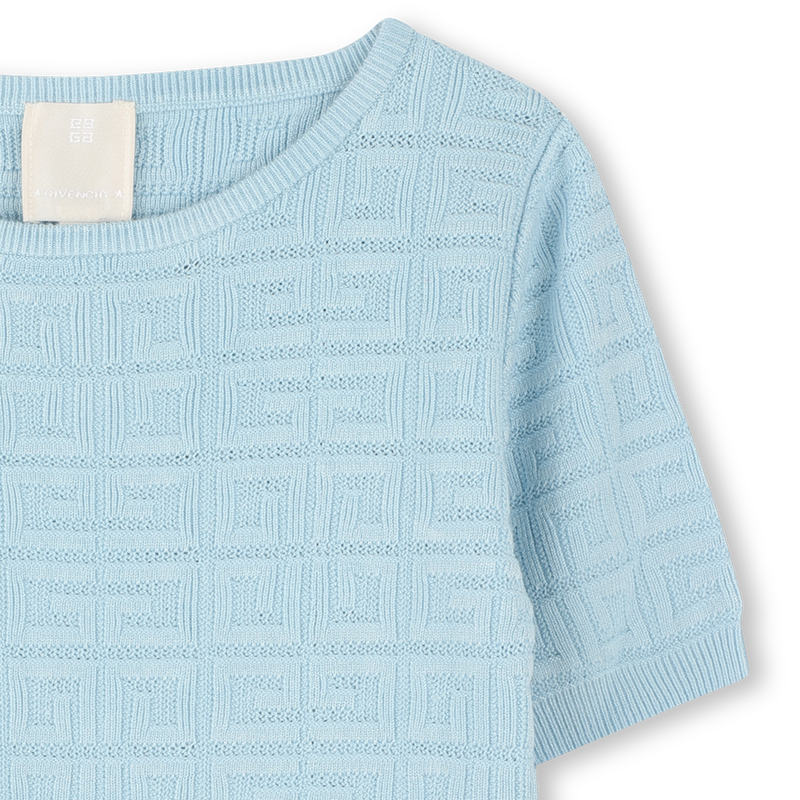 Pull manches courtes motif 4G GIVENCHY 
                    FILLE
