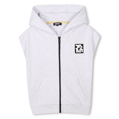Cardigan sans manche zipp&eacute; DKNY UNISEXE