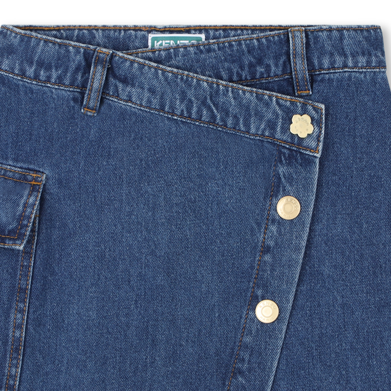 Jupe denim asymétrique KENZO KIDS 
                    FILLE