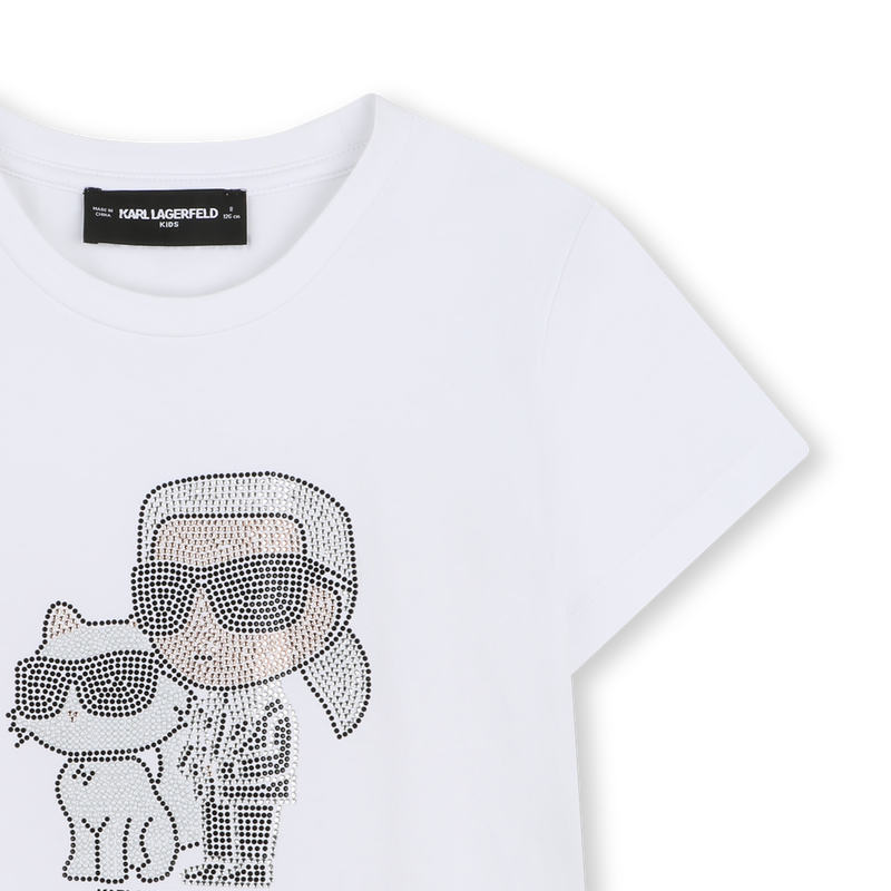 T-SHIRT MANCHES COURTES KARL LAGERFELD KIDS 
                        FILLE
