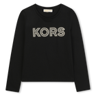 T-shirt manches longues en jersey MICHAEL KORS 
                    FILLE