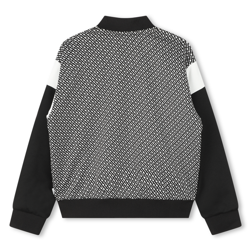 Cardigan zippé bicolore BOSS 
                    FILLE