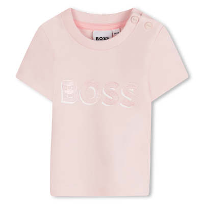T-shirt avec imprimé brillant BOSS FILLE