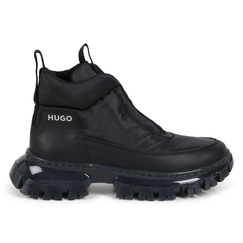 Bottines lacées bimatières Hugo 
                    FILLE