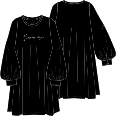 Robe avec manches en satin GIVENCHY FILLE