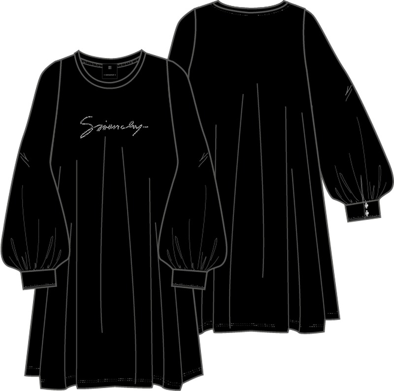 Robe avec manches en satin GIVENCHY 
                        FILLE