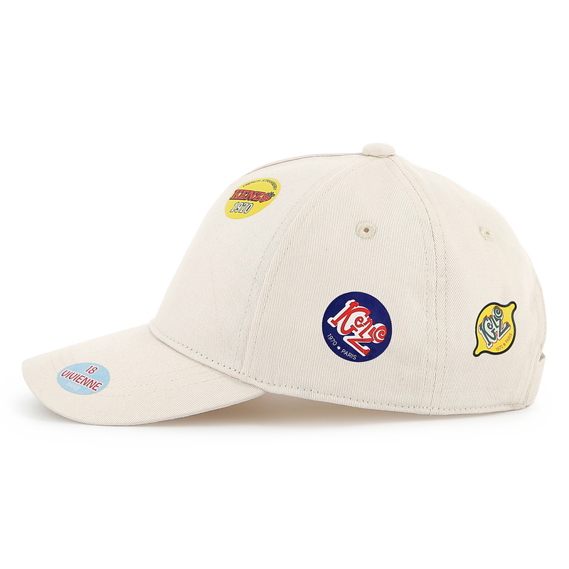 Casquette imprim&eacute;e en coton KENZO KIDS 
                        UNISEXE