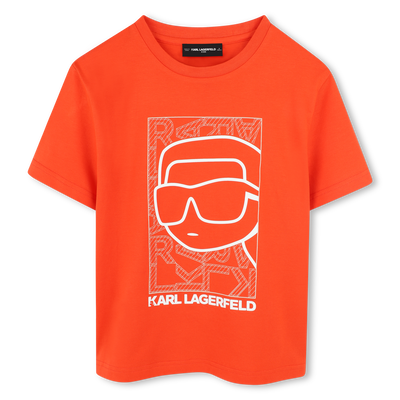 T-shirt avec imprimé placé KARL LAGERFELD KIDS GARCON